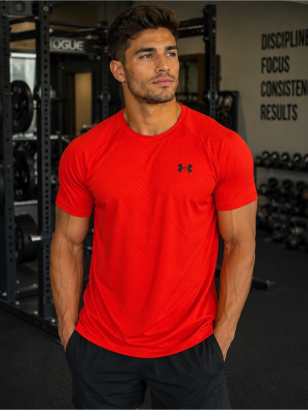 Under Armour Men’s Red Athletic Short Sleeve Regular fit